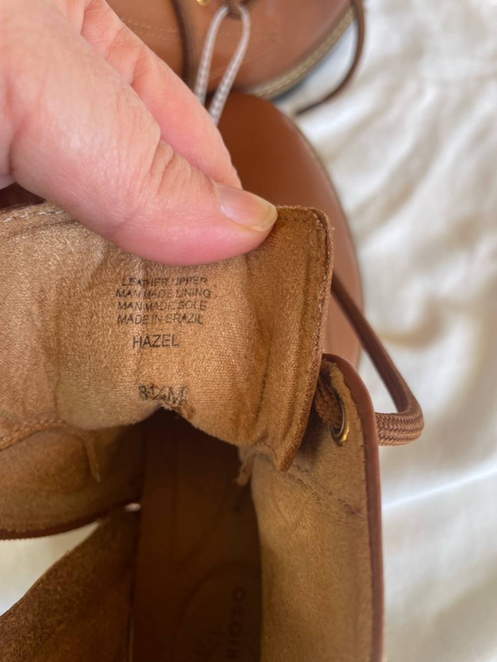 Brio Soho Leather Combat Boots Size 8.5 Brown Lace Up Zip 🌿 - Picture 2 of 6